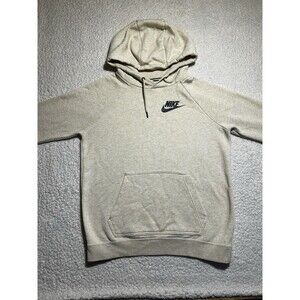 As-Is Nike Sportswear Club Fleece Hoodie Mens Small Oatmeal Cream AJ6315-258